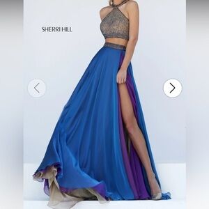 slim fit dress slacks Sherri Hill 55500 main image 1